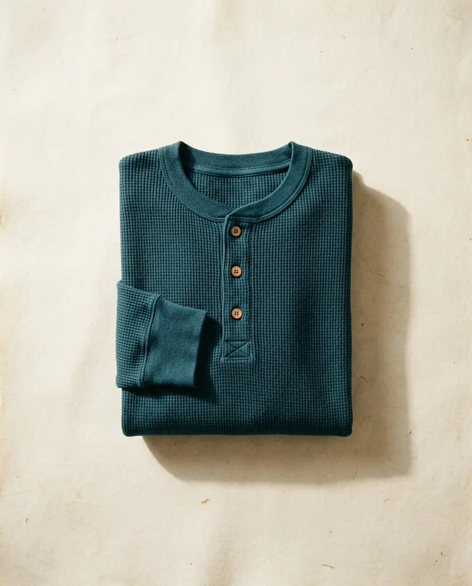 Longshore Waffle Henley