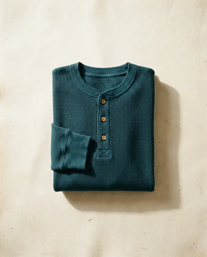 Longshore Waffle Henley